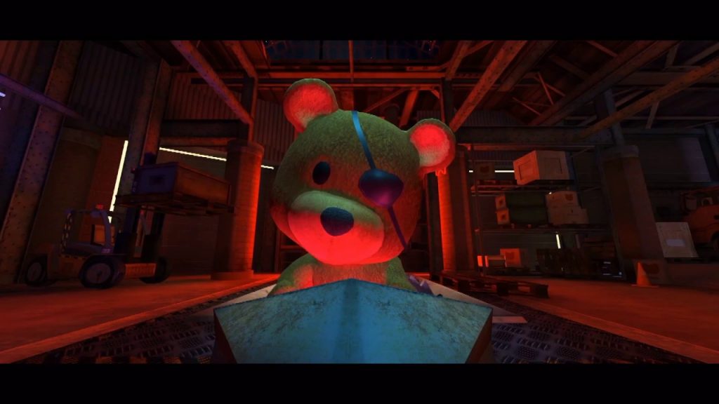 In diesem Modus musst du den Bösewicht Teddybären Frank auslöschen. Sneaky Bears VR